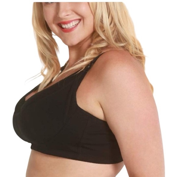 SPACASO womens black hands free nursing maternity plus size XXL wirefree bra NWT - Picture 1 of 10